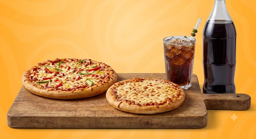 Deal 5(1 Medium Pizza, 1 Small Pizza &1 Liter Drink)